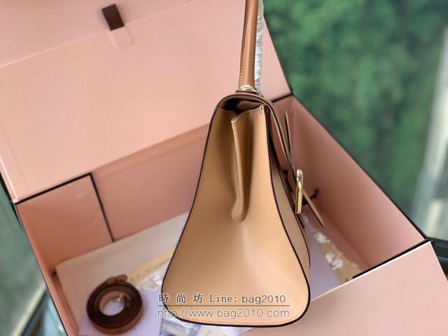 DELVAUX女包 Brillant手袋 德爾沃女手提包 女手拎包 Dv0028原版拼色奶茶 Delvaux女單肩包  fcs1318
